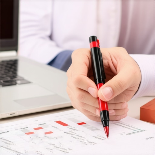 A business owner highlighting potential errors in a tax return draft to prepare for a CPA meeting.