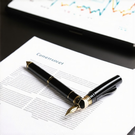 Executive desk showing signed legal corporate documents and financial charts representing structured equity audit readiness.
