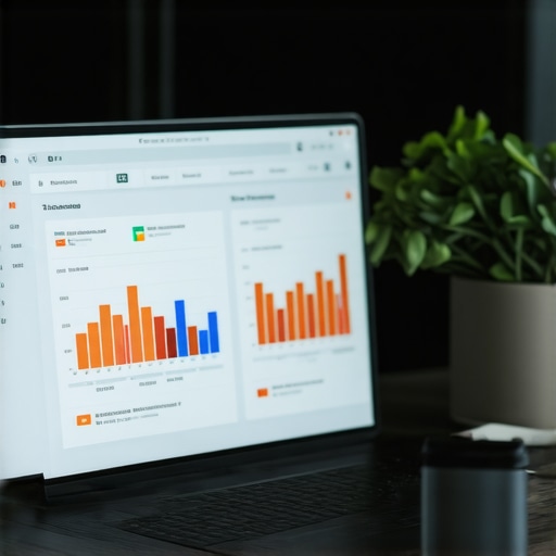 Small business financial dashboard showing tax savings Dashboard displaying financial growth and S-Corp tax benefits