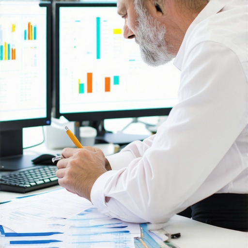 Business owner and CPA analyzing tax strategy and financial reports