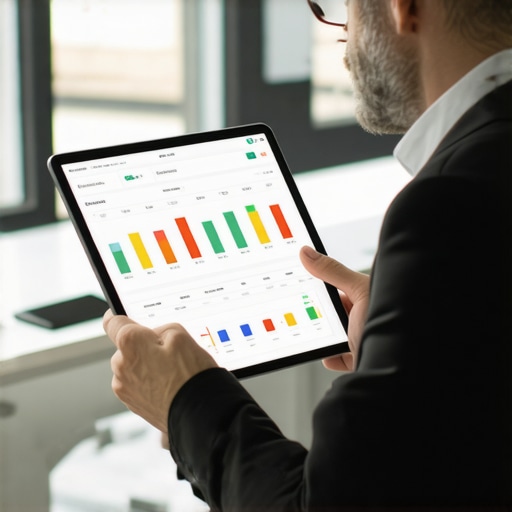 A business owner and CPA analyzing financial data to avoid multi-state tax penalties.