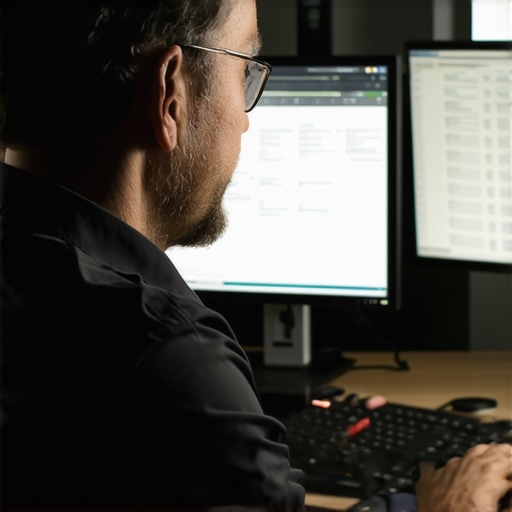 Business owner reviewing payroll compliance and market data reports