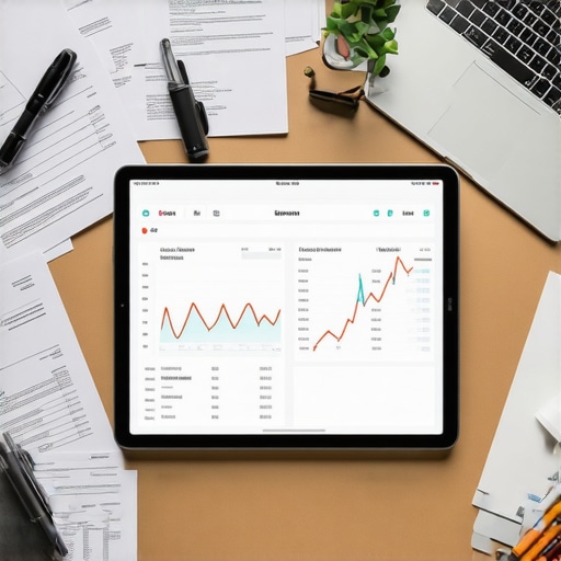 A digital dashboard consolidating various business financial data on a single screen.