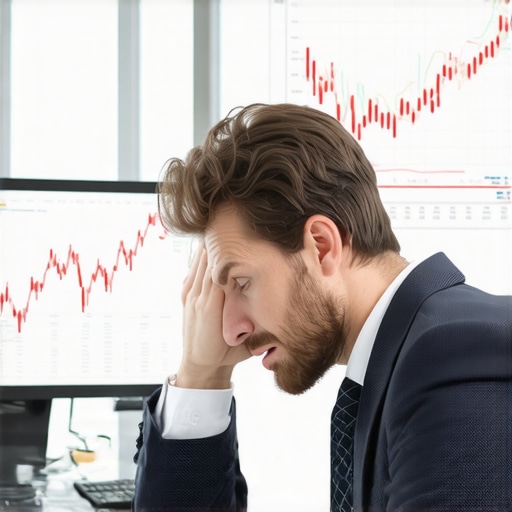 A business owner reviewing complex tax errors on a laptop screen with a stressed expression.