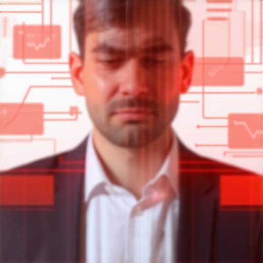 Digital dashboard showing accounting errors and red warning signs on financial data