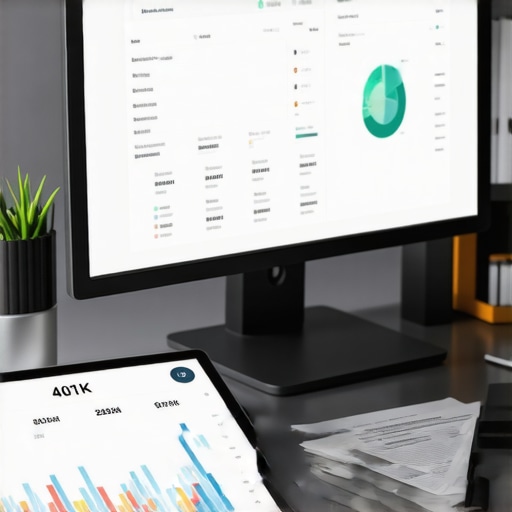 A digital workspace showing financial software and tax planning tools