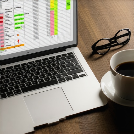 The hidden dangers of automated bookkeeping errors A laptop showing financial spreadsheet errors representing automated software mistakes.