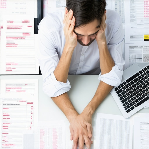 A business owner overwhelmed by manual payroll spreadsheets and tax paperwork errors.