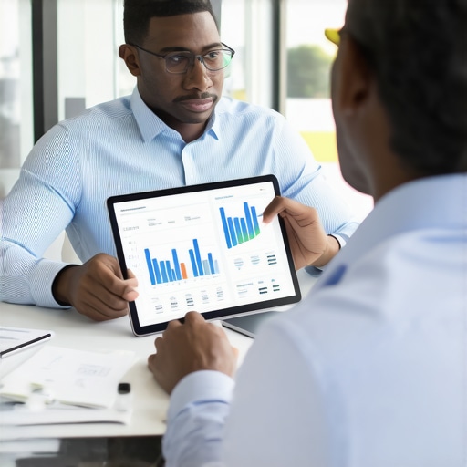 Business owner reviewing financial strategy with a CFO
