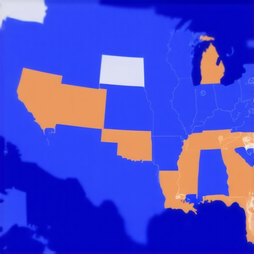Visualizing Economic Sales Tax Nexus Jurisdictions Map showing various state tax nexus zones for business compliance and sales tax reporting.