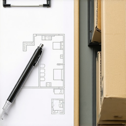A bird's eye view of a warehouse layout plan used for inventory management and tax preparation.